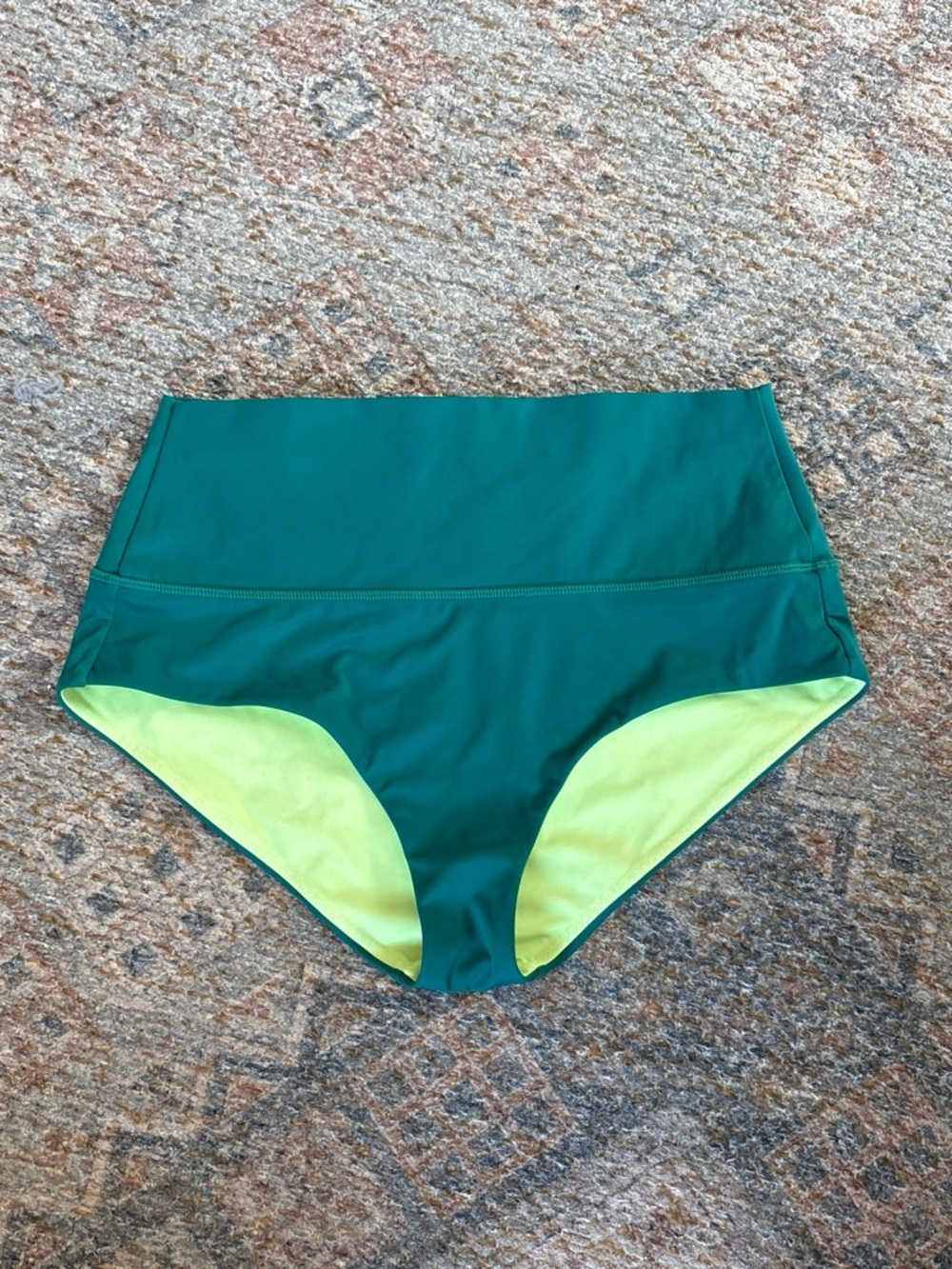 Athleta and Alicia Keys High-Waist Bikini Bottoms - Green & Lime